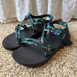 CHACO ZCLOUD X Warren Pine Green Pink Women’s 8 Hiking Comfort